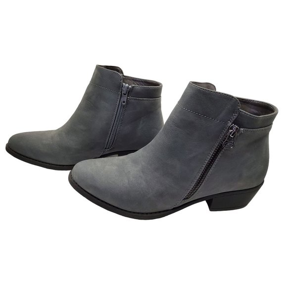 ingaro womens double side zip "mace" 1.5" heel boots. - Picture 4 of 6